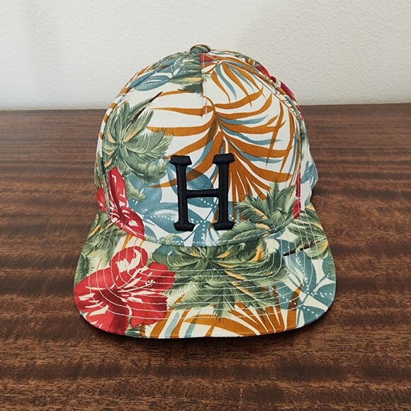 Huf, Five-pannel Snapback hat, Hawaiian Pattern - Picture 1 of 6